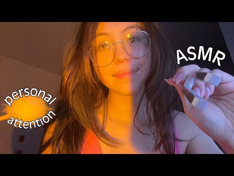 ASMR Personal Attention: Face Touching, Visuals, and Mouth Sounds (Rambles)