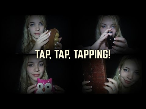 ASMR Tap Tap Tapping! Ceramics, Glass, Wooden Massager, Leather Book