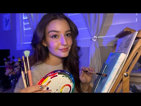 ASMR| Painting a Portrait of You! 🎨 (brushing, tapping, soft spoken)