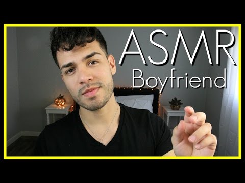 ASMR - Boyfriend Role Play for Sleep (Male Whisper, Soft Spoken, Kiss Sounds, Halloween)