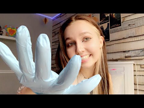 ASMR: glove sounds (fast & aggressive, inspecting you, & chaotic)