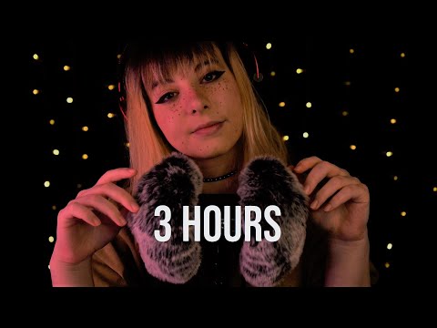 ASMR | 3 HOURS layered fluffy mic, softest sounds for deep sleep, no talking