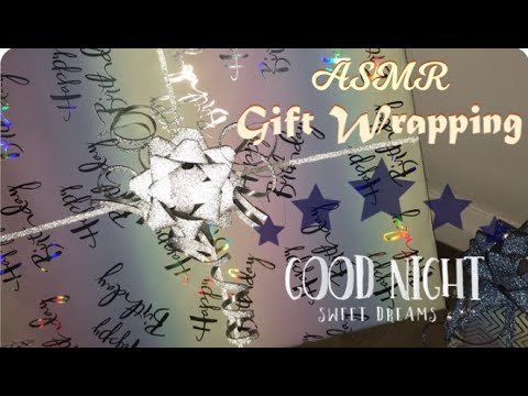 Lofi ASMR -  Gift Wrapping Video 1 Hour, Whispering, Paper Sounds, Tape & Scissors ✂️ 🎁 Tingles Zzz