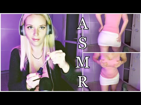 ASMR Scratching Clothes ( fabric sounds) & Fast Tapping / Scratching bottles with liquid