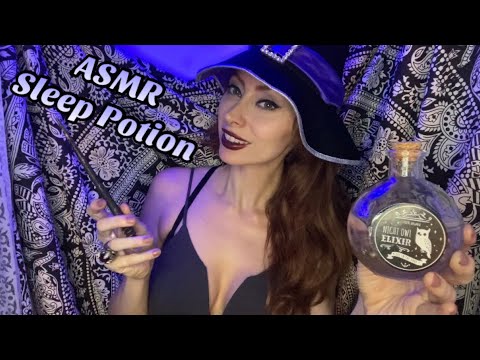 ASMR Witch Makes You a Sleeping Potion 🧪 🪄 | Tapping | Water Sounds | Whispers