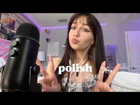 polish asmr (saying words/phrases + some english)