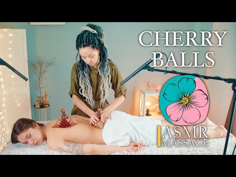 ASMR Back and Foot Massage with Cherry Balls by Ànna