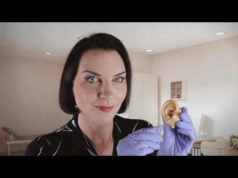ASMR Ear Wax Removal (lots of individual ear sounds, best with headphones, medical roleplay)