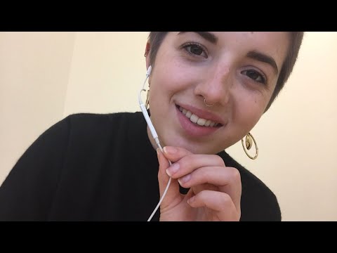 ASMR Up Close and Personal [hand movements, whispers, tongue clicking, personal attention]