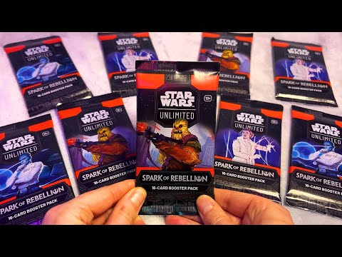 ASMR Star Wars Unlimited Card Packs Opening (Whispered, Tracing)