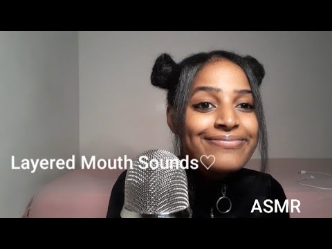 ASMR | LAYERED MOUTH SOUNDS (wet mouth sounds, kissing...)