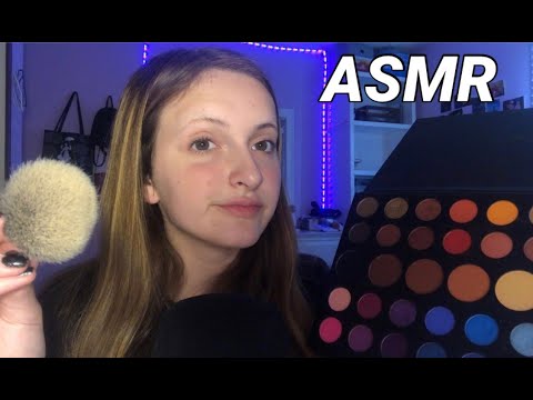 ASMR Doing Your Makeup 💞 (Whispering and Tapping)