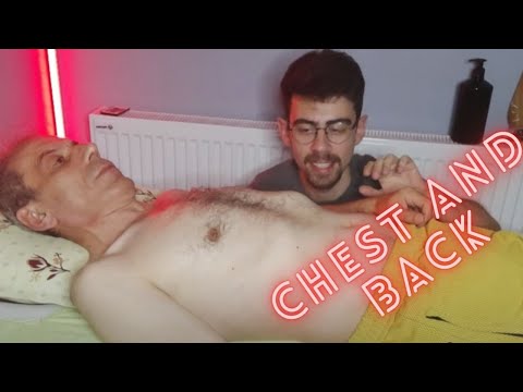 CHEST AND BACK MASSAGE MY FATHER ASMR SLEEP MASSAGE RELAXING MASSAGE #chest #father
