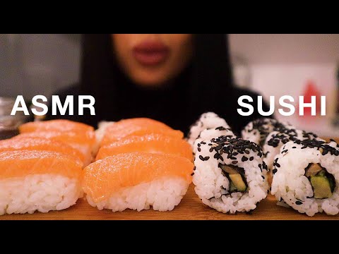 ASMR SUSHI (NO TALKING) EATING SOUNDS