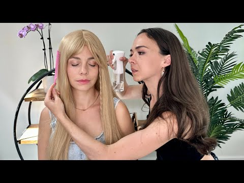 ASMR Wig Fitting | Perfectionist Hair Styling Role Play @MadPASMR Makeup, Finishing Touches, Fixing