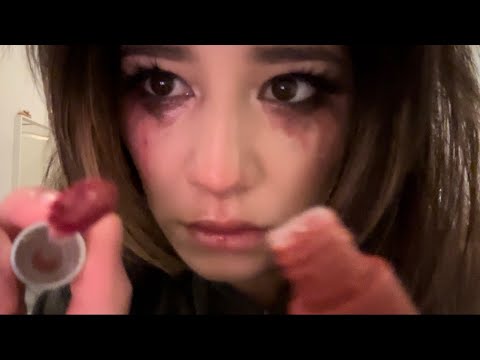 crying girl does your makeup (asmr)