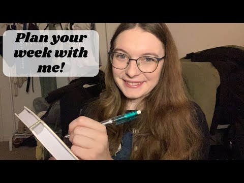 ASMR Plan w/ Me | whispered rambling as I fill out my planner