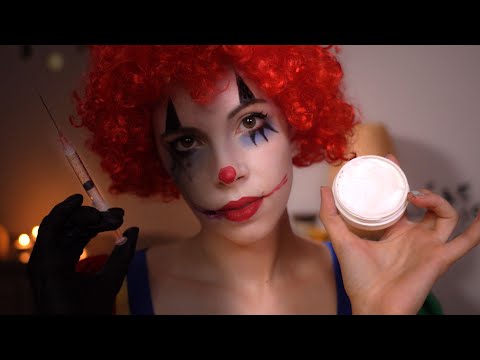 ASMR Doing Your Makeup / Adjusting Your Face - Halloween Special