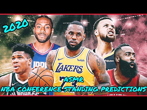 *ASMR* NBA Conference Standing Predictions 2020 🏀 (Whispering, Writing, Tapping)