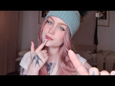 Mirrored Touch | Pressing Your Lips, Chin And Eyes Asmr