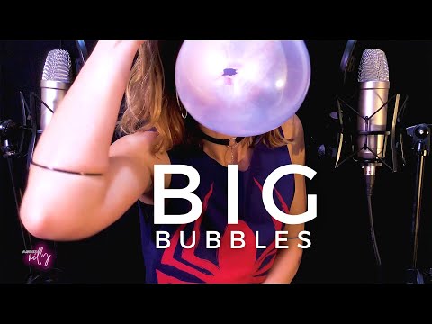 ASMR | Messy Gum Popping | Big Bubbles | Gum Chewing ASMR (No Talking)