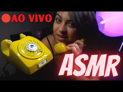 🔴 ASMR Live: noite de CHUVA no TELEFONE ☂ positivando seu 2021 | ASMR da Rubi