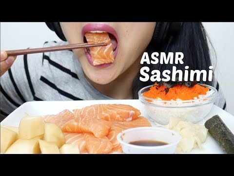 ASMR Salmon Sashimi (EATING SOUNDS) No Talking | SAS-ASMR