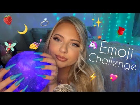 Asmr Emoji Challenge! 🌙✨💖🌹🧚🏻‍♀️💅💍🦄⚡️🍓