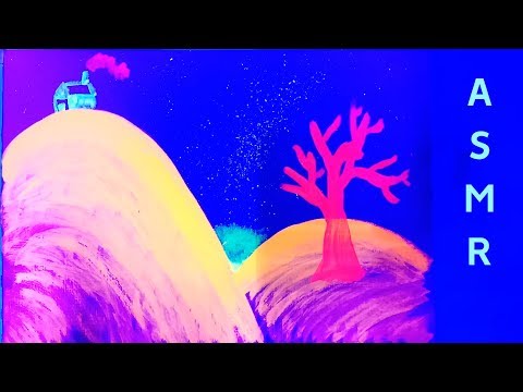 Paint Fantastical Landscapes with Me at the Glowing Place ASMR