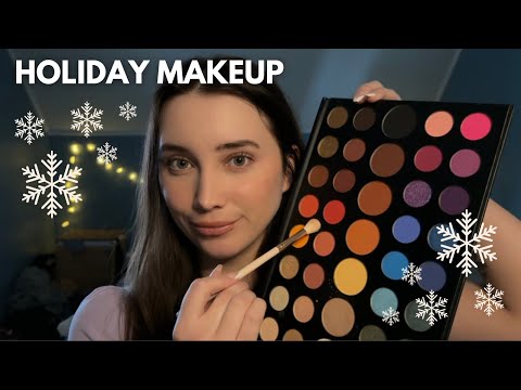 ASMR 🎄 Doing Your Holiday Makeup