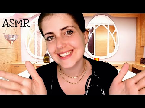 ASMR deutsch | PHYSIOTHERAPEUTIN kümmert sich um dich | Face exam, oil massage, Roleplay (german)