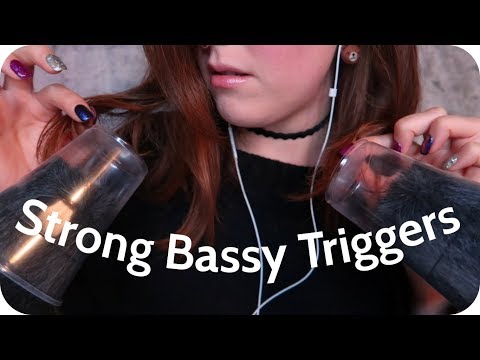 ASMR STRONG Experimental Triggers :: Cups On Your Ears, Cork Scratching, and Other Bassy Sounds