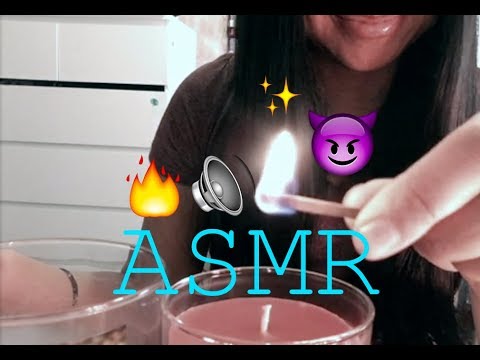 ASMR INTENSE lighting matches, lighting candles, scratching sounds and more no talking