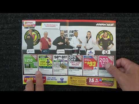 ASMR - Coupon Book Review -Australian Accent - Chewing Gum & Reviewing Negotiator in a Quiet Whisper