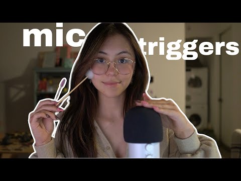 ASMR Mic Triggers for Tingles (Mic Brushing, Tapping, Swirling, Scratching)