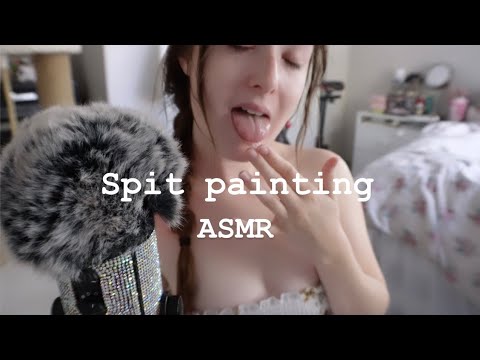 ASMR spit painting💦