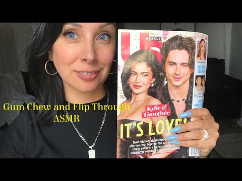 Gum Chewing ASMR | Flip Through Celeb Gossip and Commentary 😉
