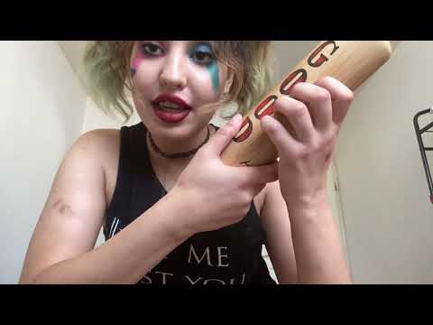 Finally showing you my face as Harley Quinn (tapping) informations about the channel