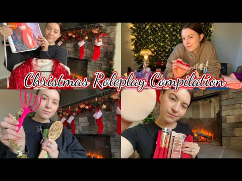 ASMR CHRISTMAS RP COMPILATION 5 Parts (Hair, Makeup, Nails, Fitting, Unready)