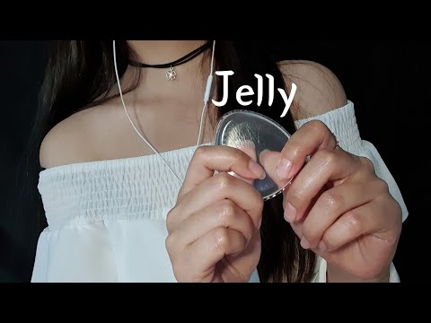 ASMR 실리콘 귀 마사지 | 젤리 퍼프 | jelly puff ear massage