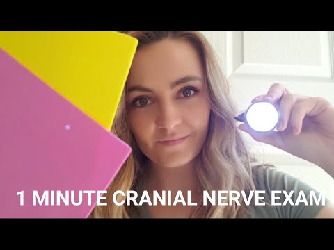 ASMR 1 MINUTE CRANIAL NERVE EXAM (1 MINUTE ASMR)