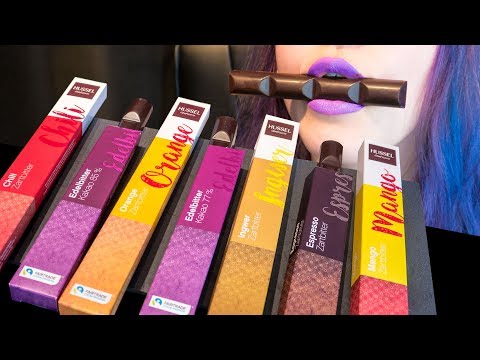 ASMR: 7 Different Chocolate Flavors | Chili, Mango, Ginger... 🍫 ~ Relaxing Eating [No Talking|V] 😻