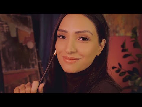 ASMR Drawing You | Personal Attention, Tracing Your Face, Sketching, Writing Sounds |