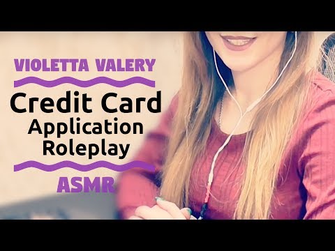АСМР оформление карты в банке / ASMR Credit Card Application Roleplay