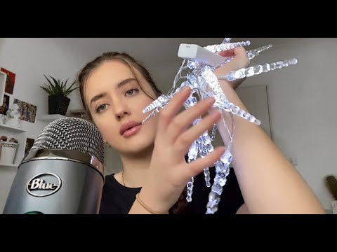 ASMR ~ Playing With Christmas Lights | Chit Chat 🎄