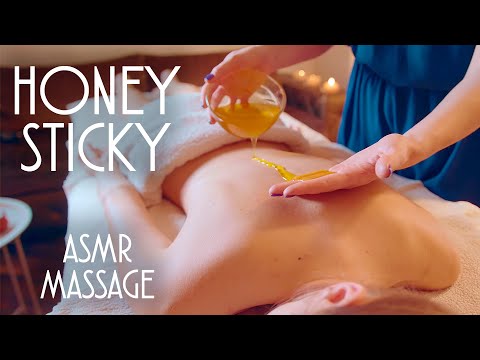 ASMR | MASSAGE | asmr honey sticky massage (back & foot)