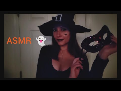 ASMR Halloween Shop: Measuring your costume and styling your hair 🕸️🖤