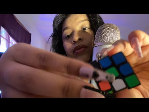 Asmr tingly trigger assortment I found in my room💕🧊!!| slime sounds,rubic cube sounds and more🤯