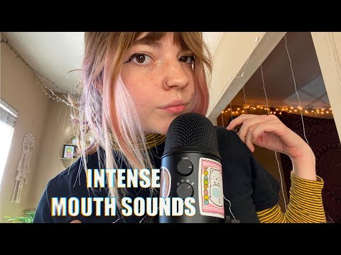 ASMR | FAST & AGGRESSIVE MOUTH SOUNDS | Kisses, Wet & Dry, Hand Sounds, Visuals +