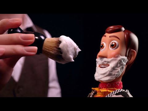[ASMR]ウッディ床屋へ行く🤠 - Woody goes to the barbershop(No talking)